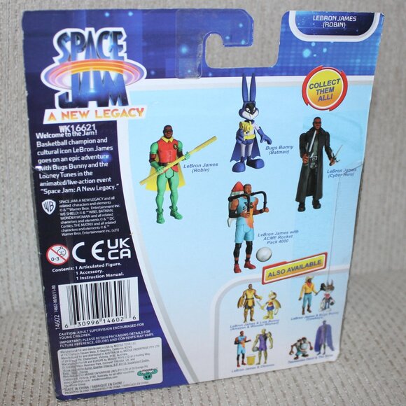 3/$55❤️sealed Space Jam 2 A New Legacy LEBRON JAMES ROBIN figure Moose Toys 2021 - Picture 6 of 8